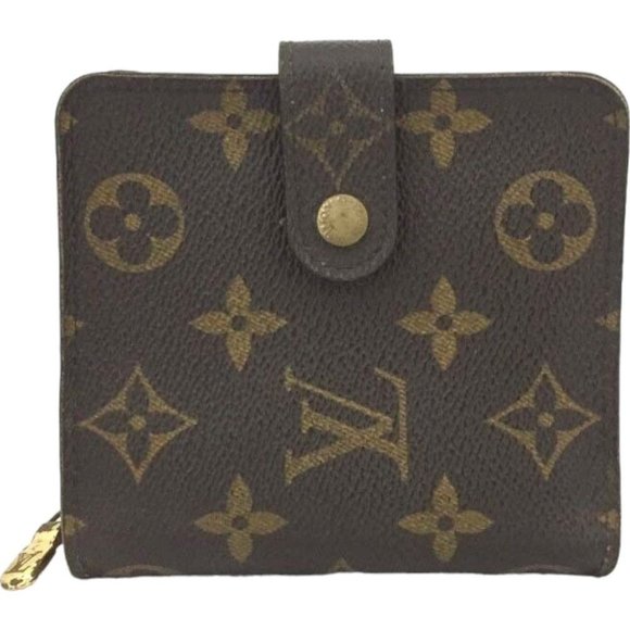 615148T Louis Vuitton Wallet Compact Zip Brown Monogram